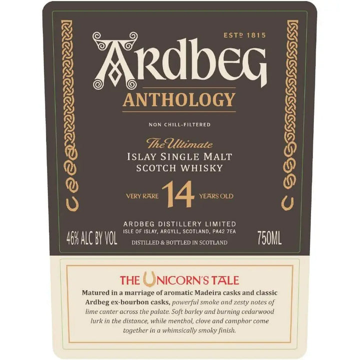 Ardbeg Anthology The Unicorn’s Tale 14 Year Old - Main Street Liquor