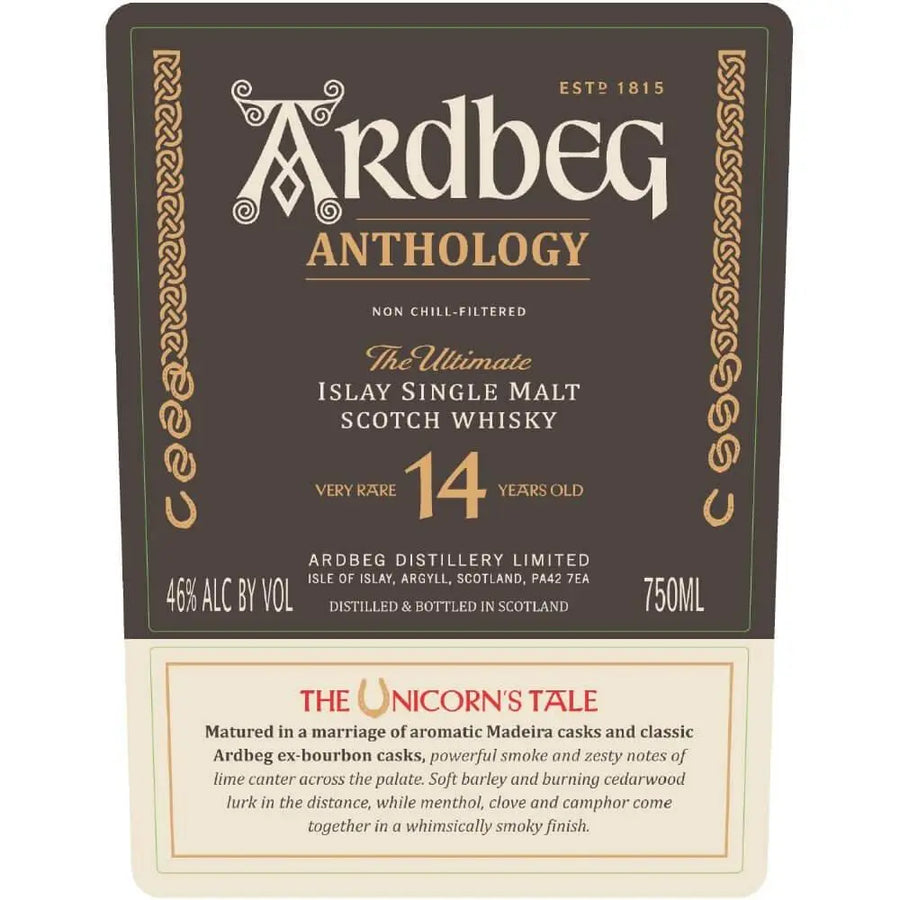 Ardbeg Anthology The Unicorn’s Tale 14 Year Old - Main Street Liquor