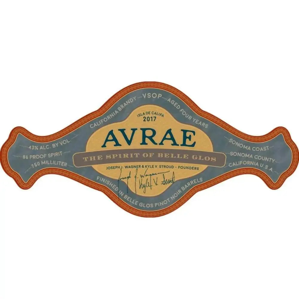 Avrae VSOP Brandy Finished in Belle Glos Pinot Noir Barrels - Main Street Liquor