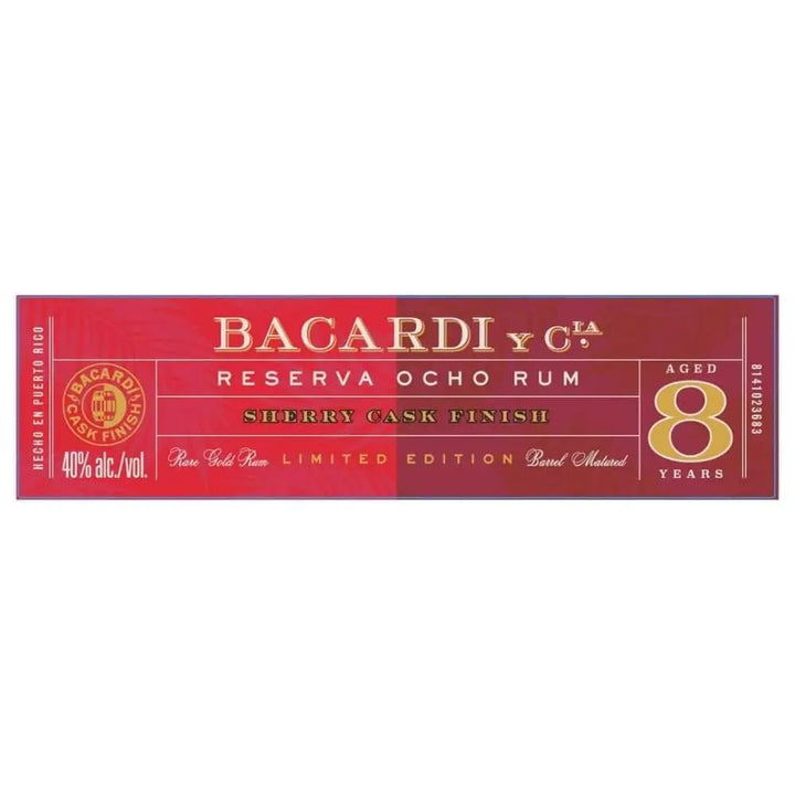 Bacardi Reserva Ocho Rum Sherry Cask Finish - Main Street Liquor