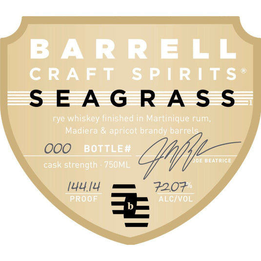 Barrell Craft Spirits Seagrass 20 Year Old Rye - Main Street Liquor