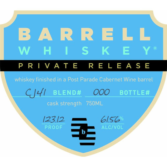 Barrell Whiskey Private Release CJ41 - Main Street Liquor
