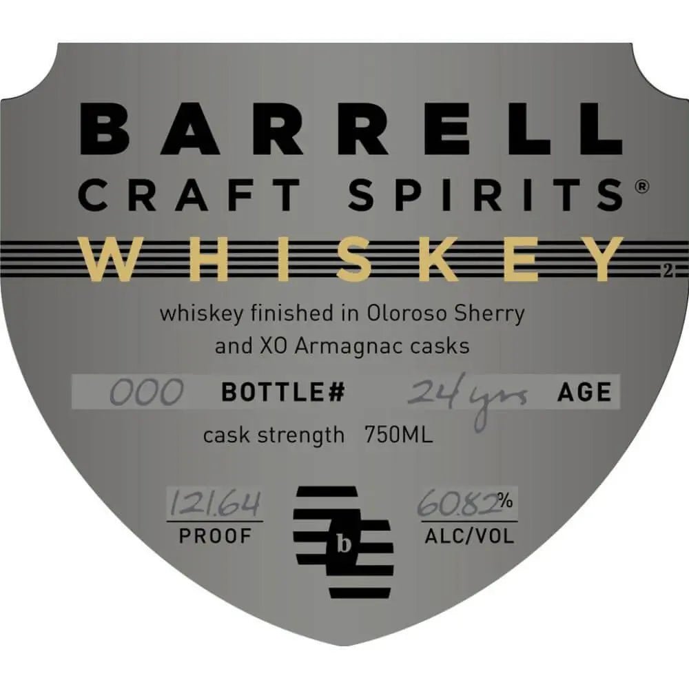 Barrrell Whiskey 24 Year Old Finished in Oloroso Sherry &amp; XO Armagnac Casks - Main Street Liquor