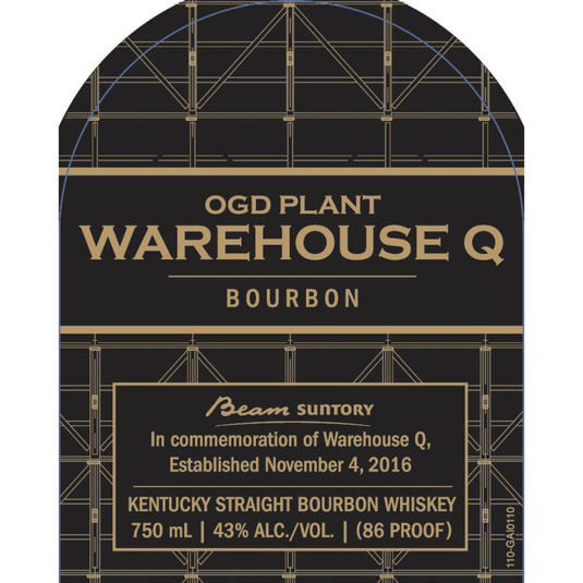 Beam Suntory OGD Plant Warehouse Q Bourbon - Main Street Liquor