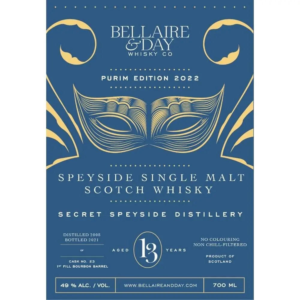 Bellaire & Day Scotch Purim Edition 2022 - Main Street Liquor