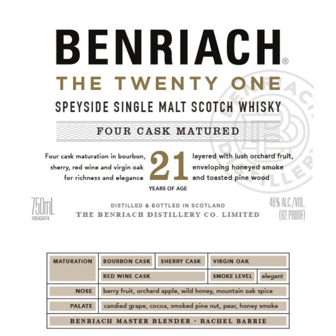 BenRiach The Twenty One - Main Street Liquor