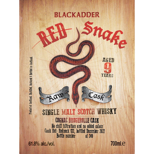Blackadder Red Snake 133 - Main Street Liquor