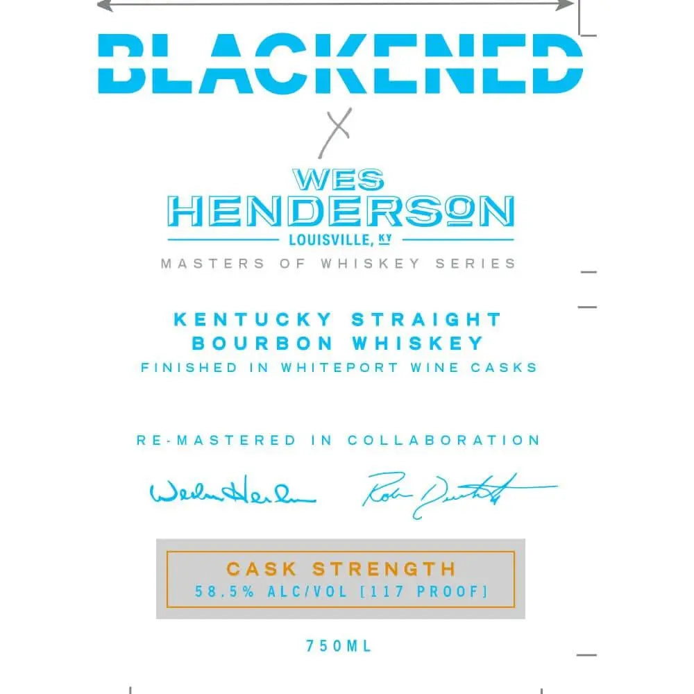 Blackened X Wes Henderson Cask Strength Bourbon By Metallica - Main Street Liquor