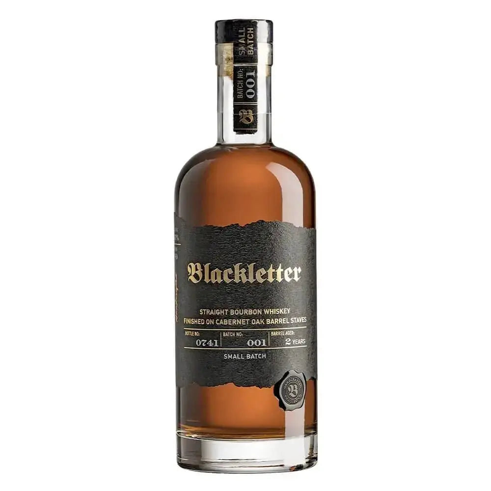 Blackletter Straight Bourbon Finished on Cabernet Oak Barrel Staves - Main Street Liquor