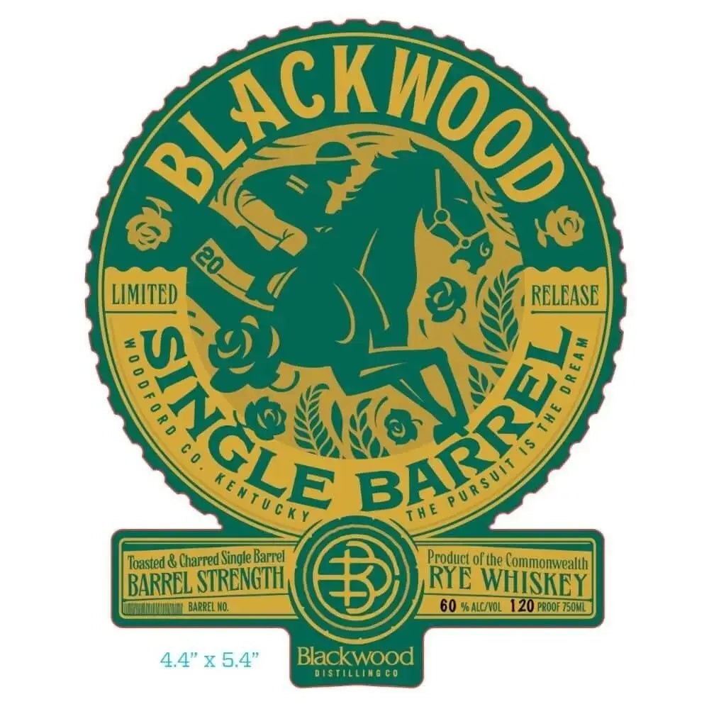 Blackwood Single Barrel Toasted &amp; Charred Rye Whiskey - Main Street Liquor