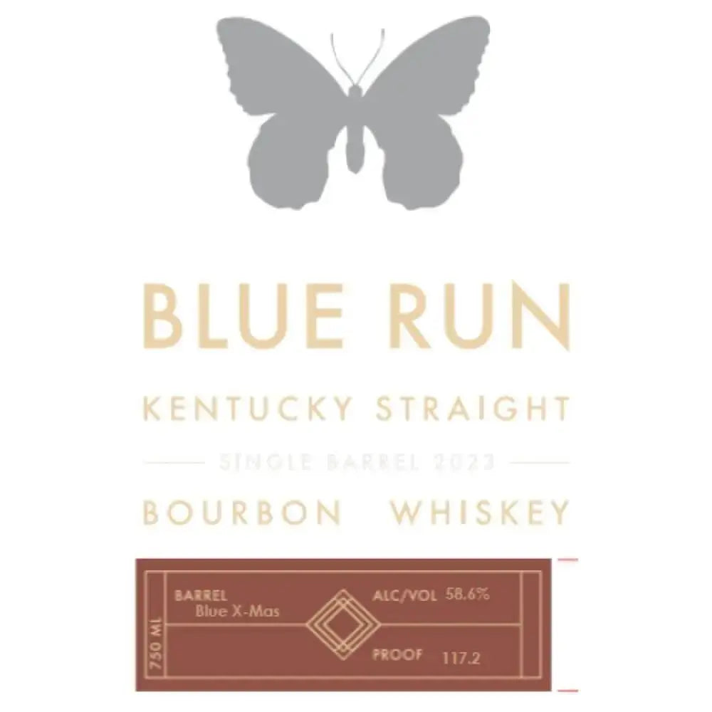 Blue Run ‘Blue X - Mas’ Single Barrel Bourbon 2023 - Main Street Liquor