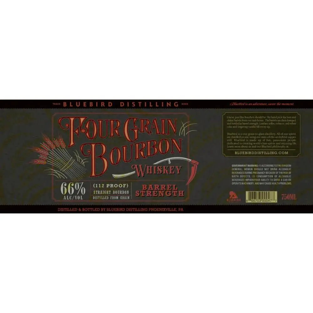 Bluebird Distilling Four Grain Barrel Strength Bourbon - Main Street Liquor