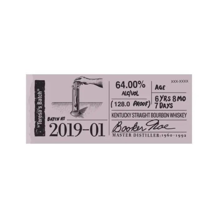 Booker's Bourbon 2019 - 01 “Teresa's Batch” - Main Street Liquor