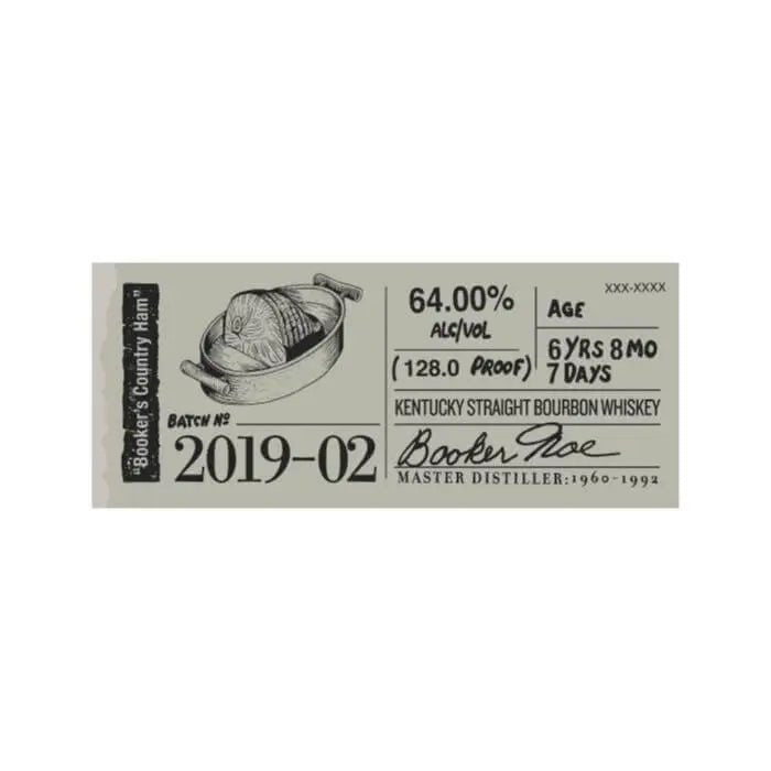 Booker's Bourbon 2019 - 03 “Booker's Country Ham” - Main Street Liquor