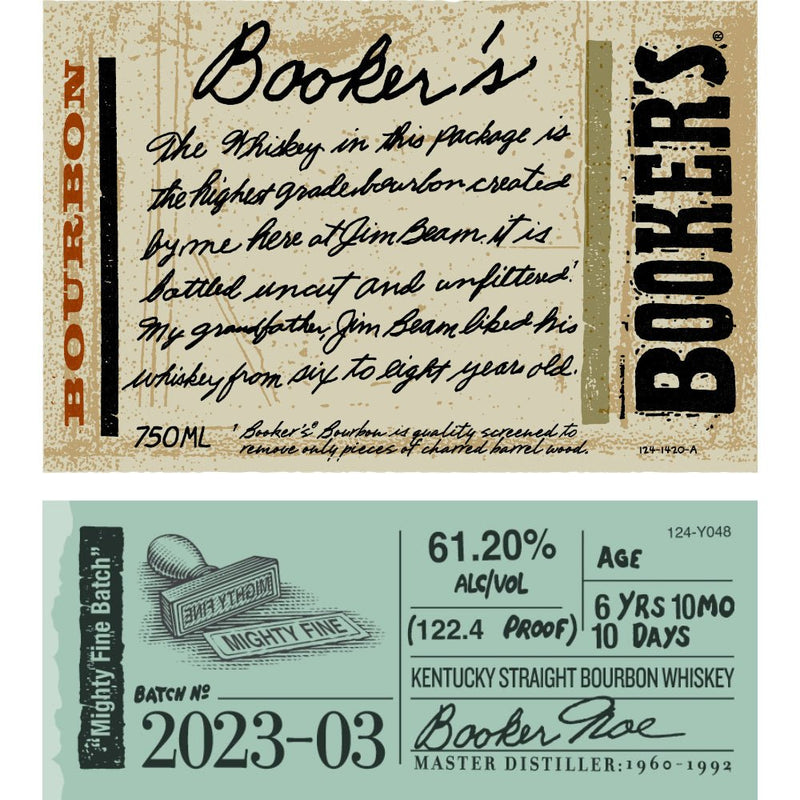 Load image into Gallery viewer, Booker&#39;s Bourbon 2023-03 “Mighty Fine Batch” - Main Street Liquor
