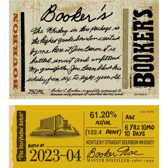 Booker's Bourbon 2023-04 “The Storyteller Batch” - Main Street Liquor