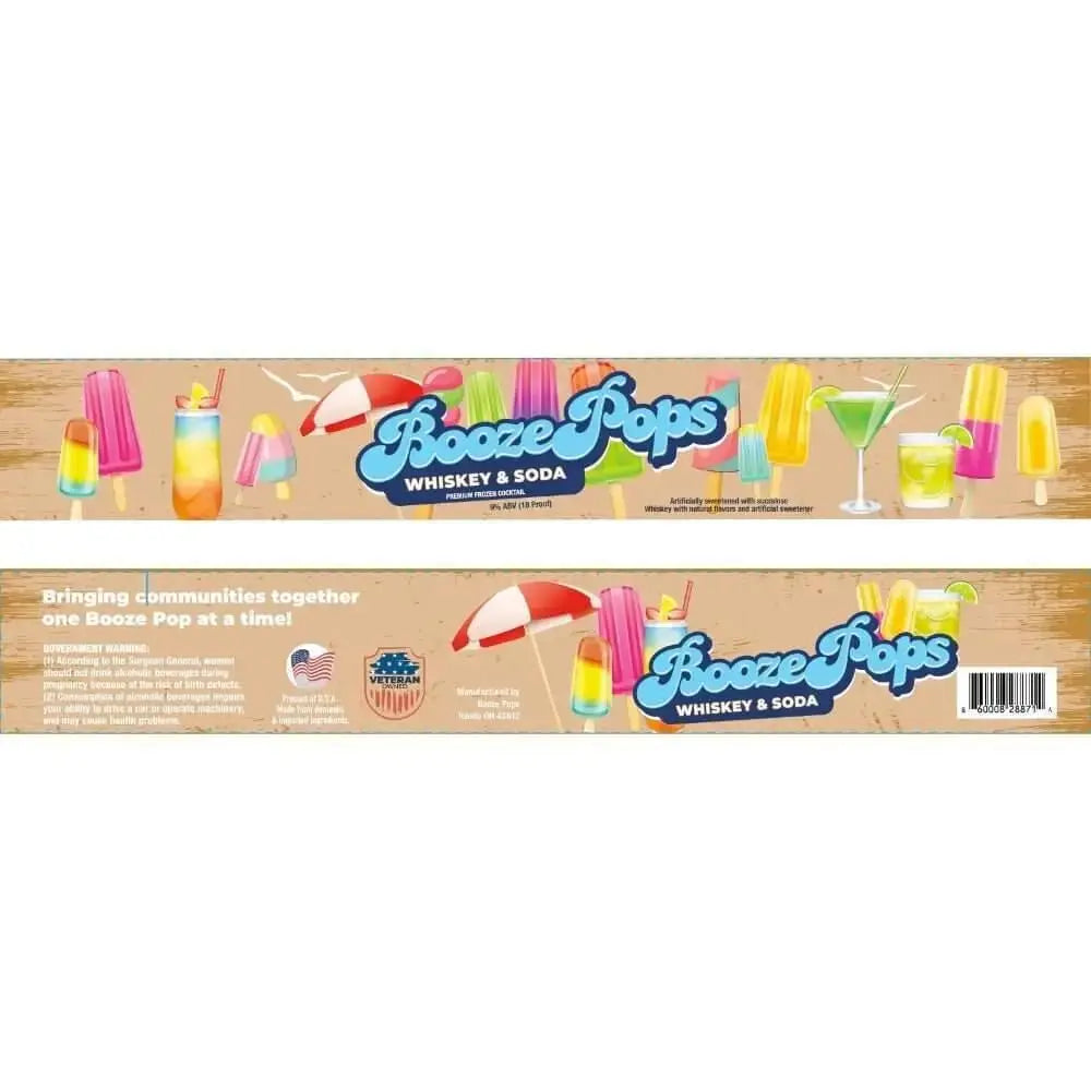 Booze Pops Whiskey &amp; Soda - Main Street Liquor
