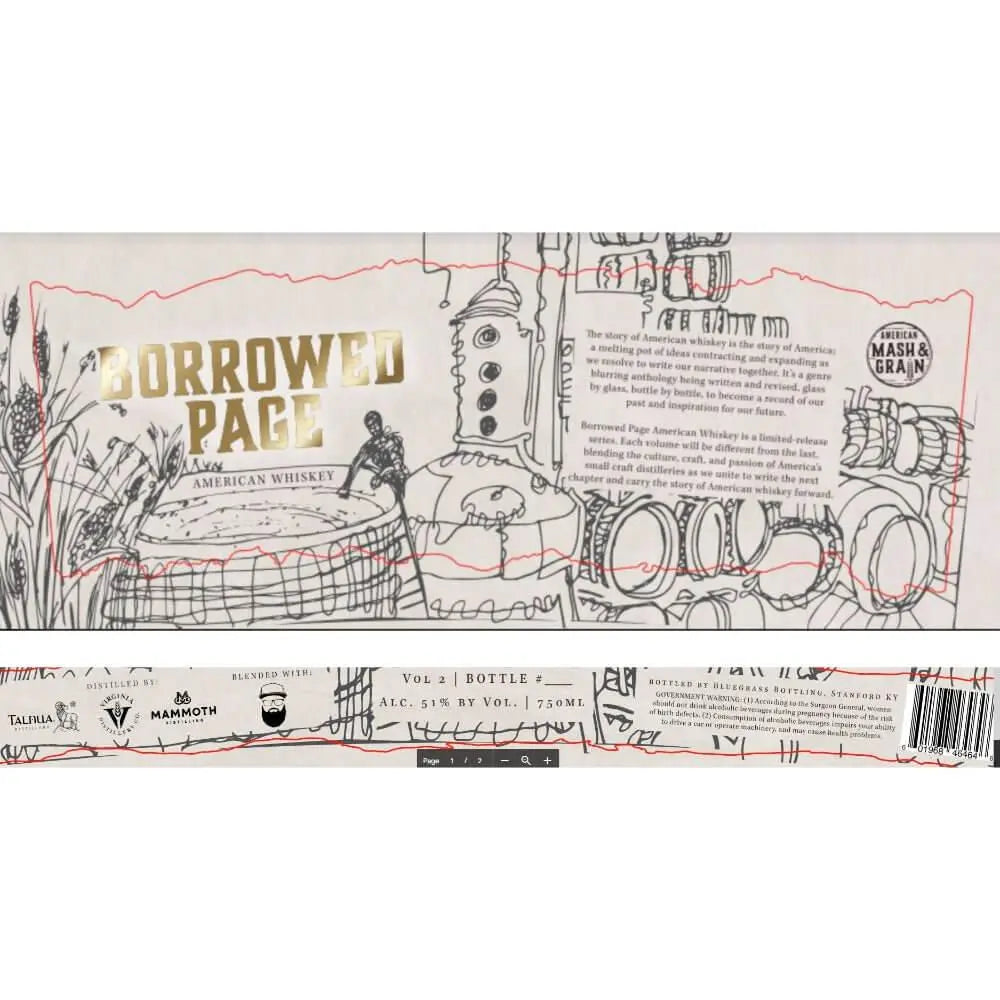 Borrowed Page American Whiskey Volume 2 - Main Street Liquor