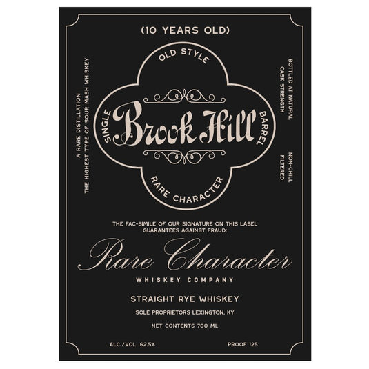 Brook Hill 10 Year Old Straight Rye - Main Street Liquor