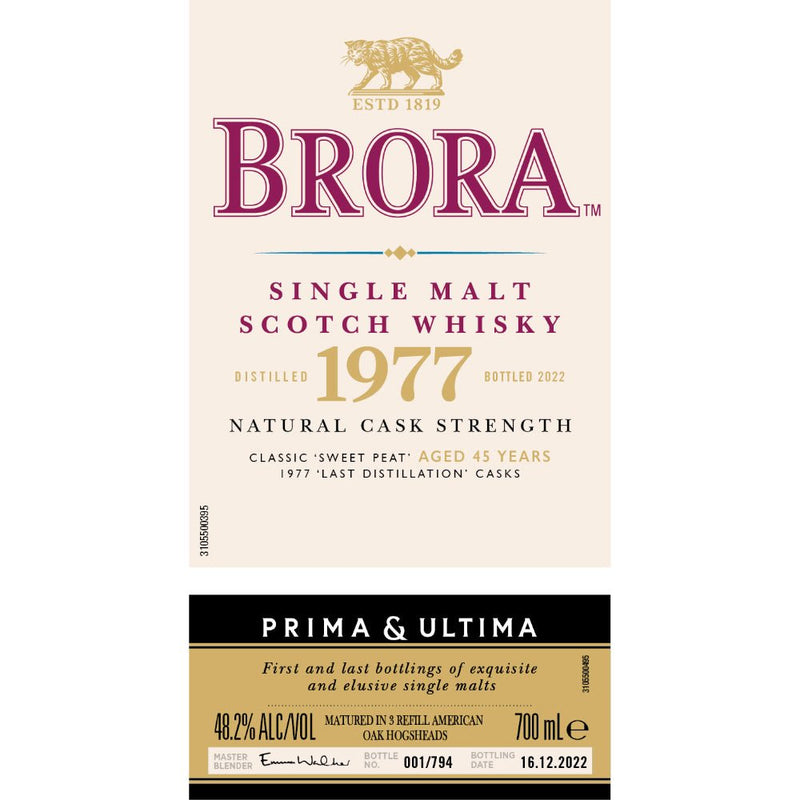 Load image into Gallery viewer, Brora 1977 Prima &amp; Ultima Single Malt Scotch 45 Year Old - Main Street Liquor

