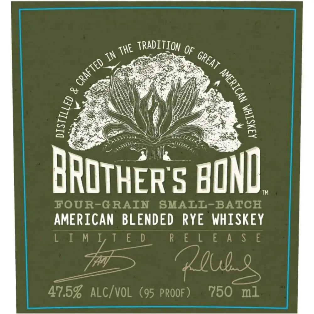 Brother’s Bond American Blended Rye Whiskey By Ian Somerhalder &amp; Paul Wesley - Main Street Liquor