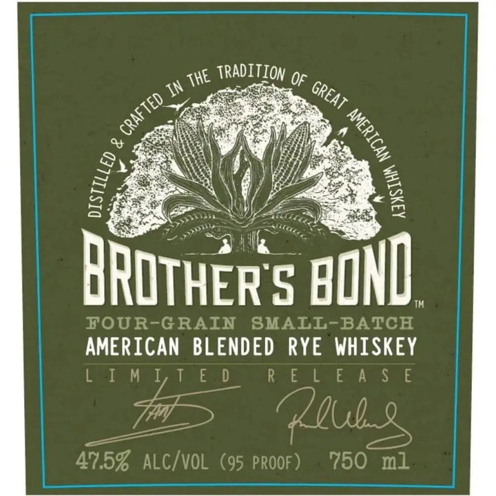 Brother’s Bond American Blended Rye Whiskey By Ian Somerhalder &amp; Paul Wesley - Main Street Liquor