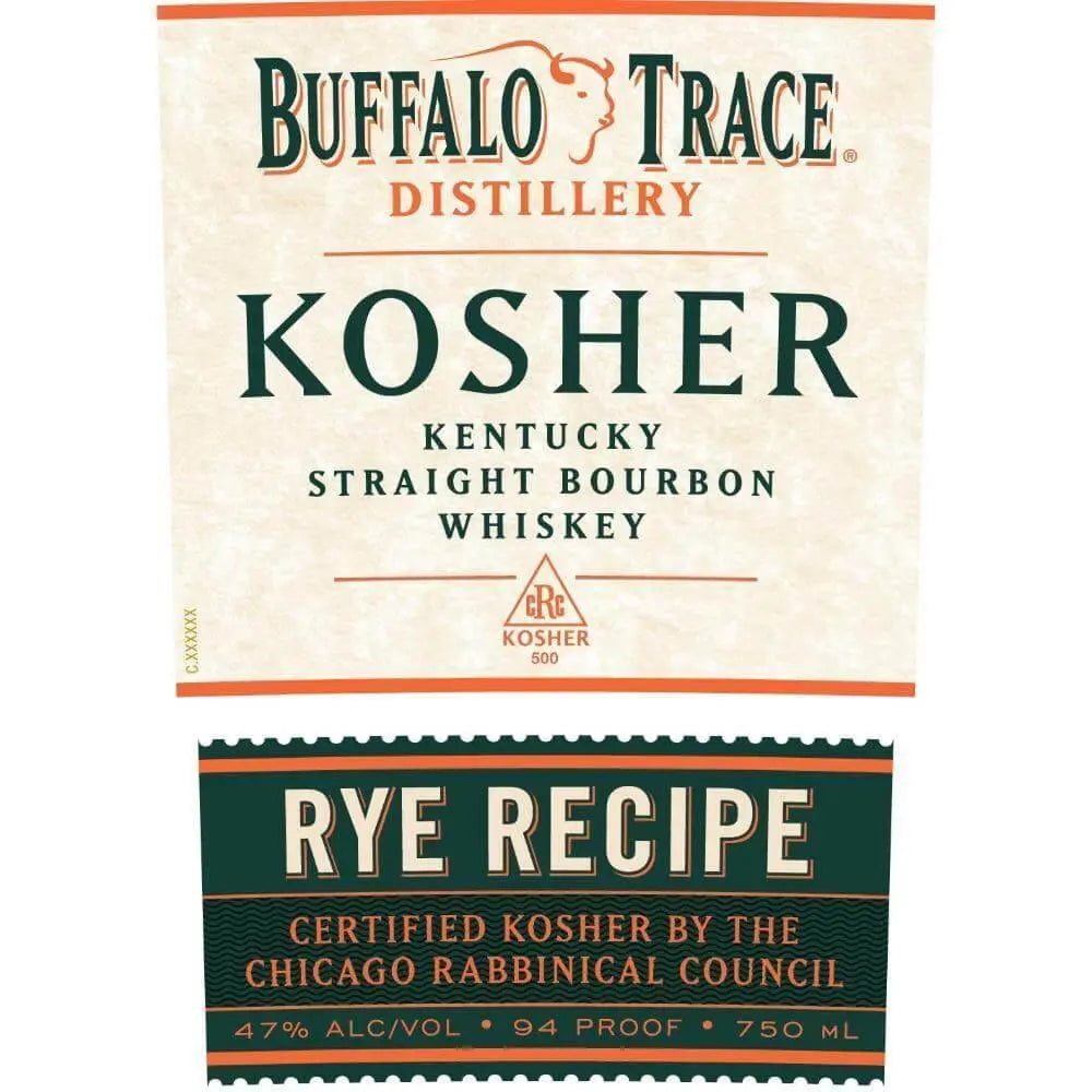Buffalo Trace Kosher Rye Recipe Bourbon - Main Street Liquor