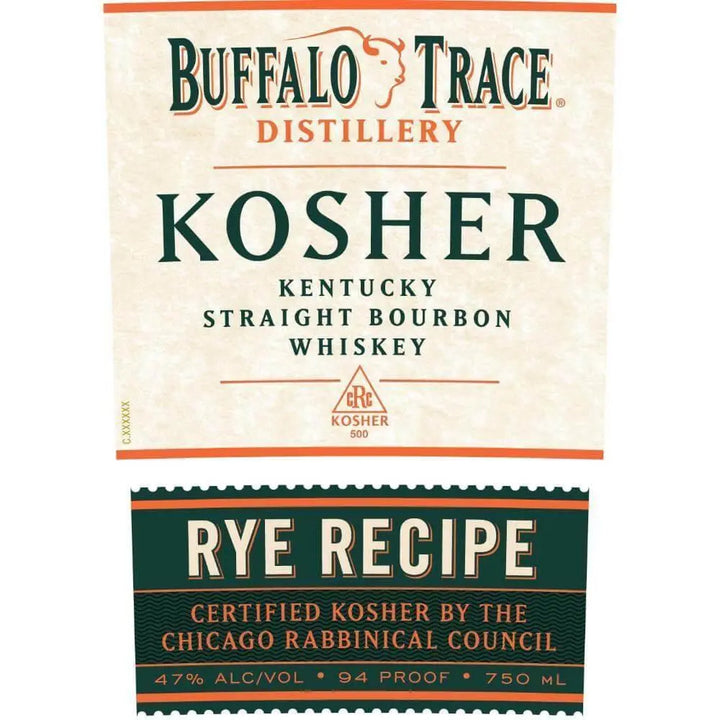 Buffalo Trace Kosher Rye Recipe Bourbon - Main Street Liquor