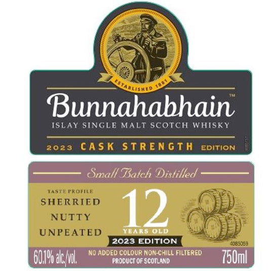 Bunnahabhain 12 Year Old Cask Strength 2023 Edition - Main Street Liquor