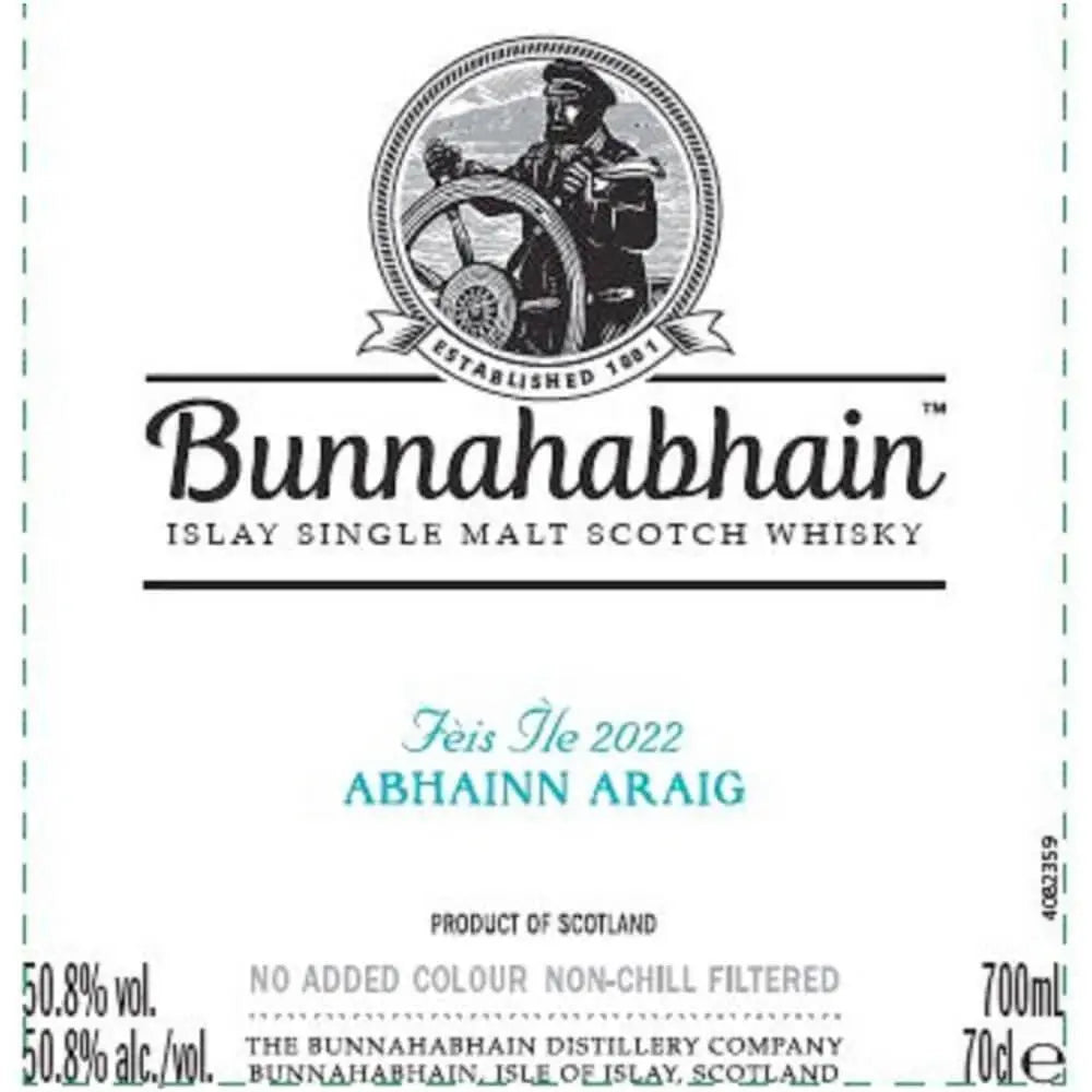 Bunnahabhain Fèis Ìle 2022 Abhainn Araig - Main Street Liquor