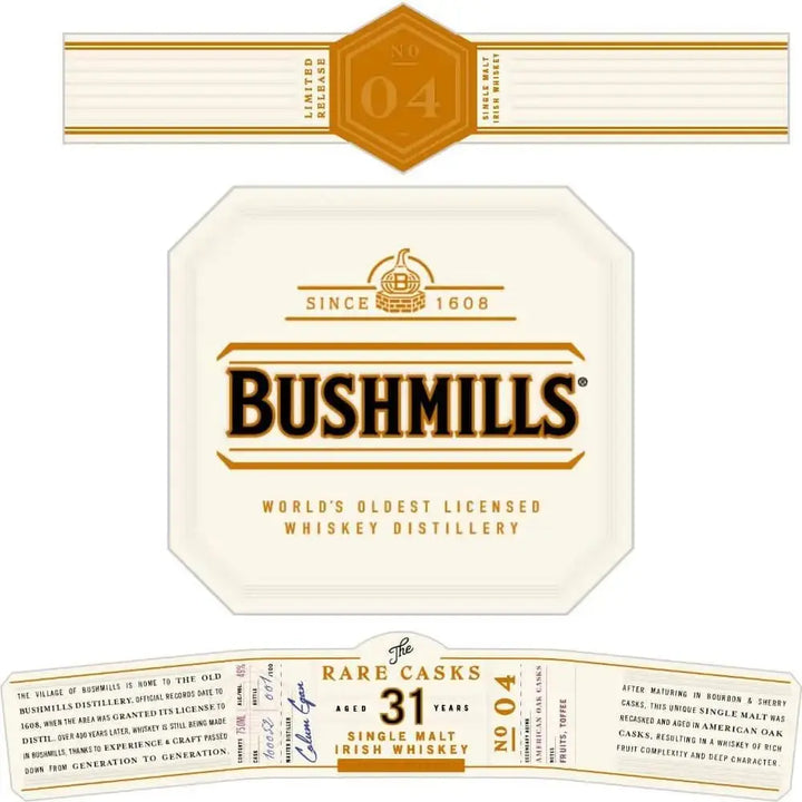 Bushmills The Rare Casks 31 Year Limited Release No. 04 - Main Street Liquor