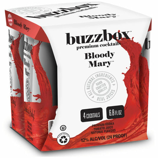 Buzzbox Bloody Mary Cocktail 4PK - Main Street Liquor