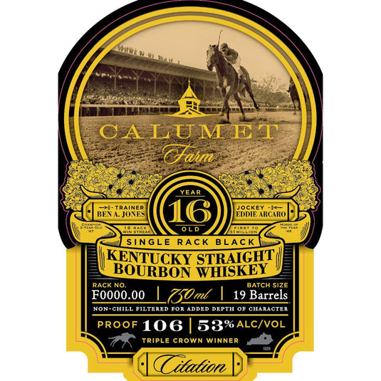 Calumet Farm 16 Year Old Bourbon - Main Street Liquor