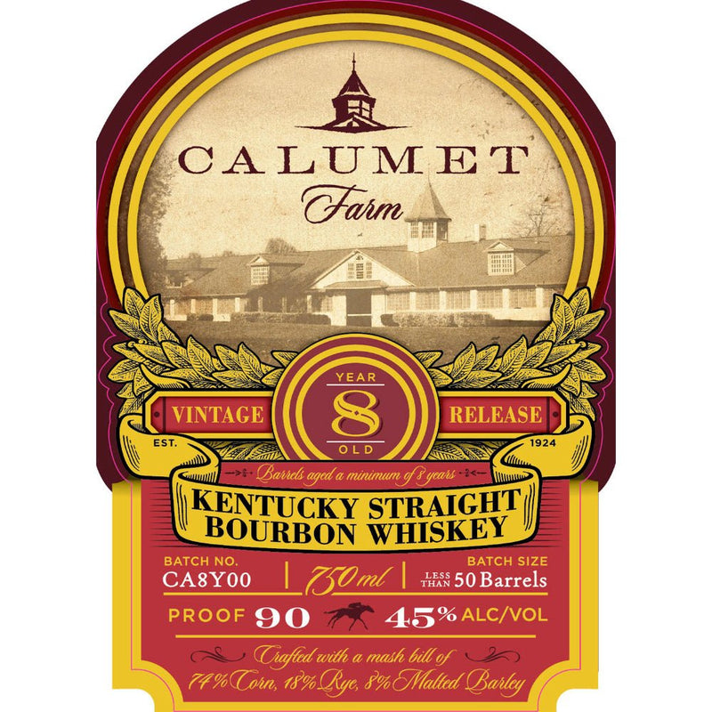 Load image into Gallery viewer, Calumet Farm 8 Year Old Bourbon Vintage Release - Main Street Liquor
