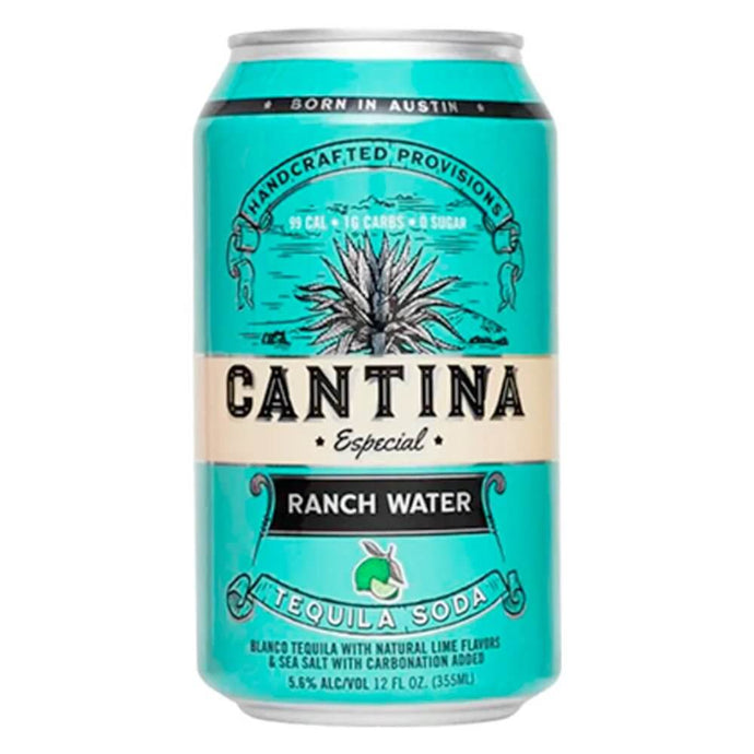 Cantina Ranch Water Tequila Soda 4pk - Main Street Liquor