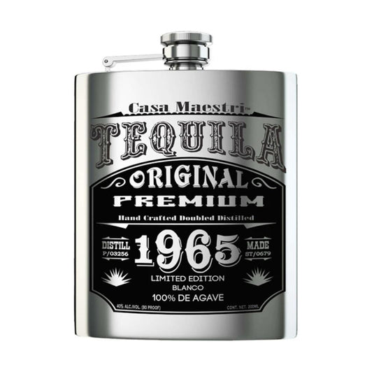 Casa Maestri Flask Edition Blanco Tequila 200ml - Main Street Liquor