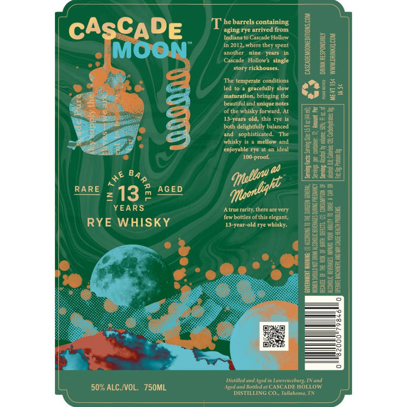 Load image into Gallery viewer, Cascade Moon 13 Year Old Rye Whisky - Main Street Liquor
