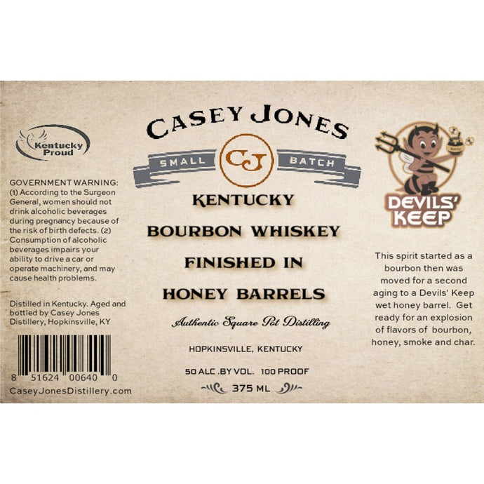 Casey Jones Kentucky Bourbon Finished in Honey Barrels - Main Street Liquor