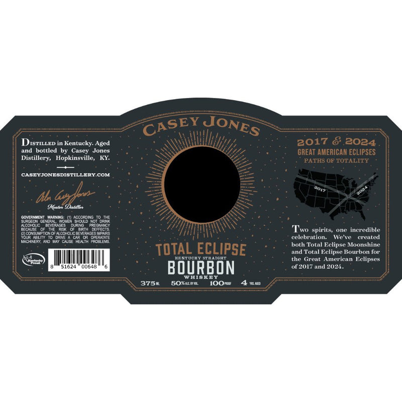 Load image into Gallery viewer, Casey Jones Total Eclipse Kentucky Straight Bourbon - Main Street Liquor
