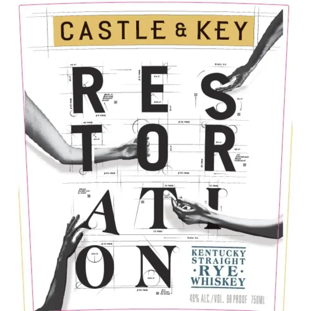 Castle &amp; Key Restoration Kentucky Rye Whiskey 2024 Release - Main Street Liquor