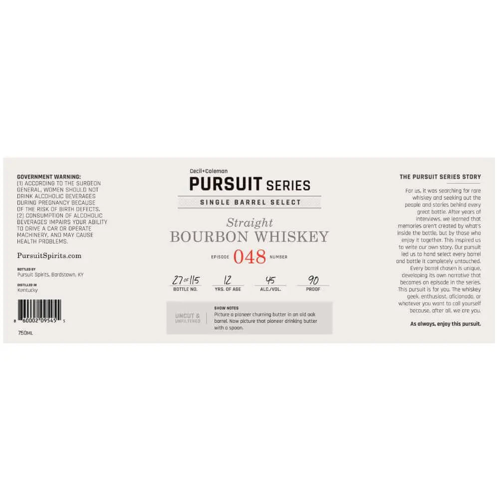 Cecil &amp; Coleman Pursuit Series Episode 048 Bourbon - Main Street Liquor