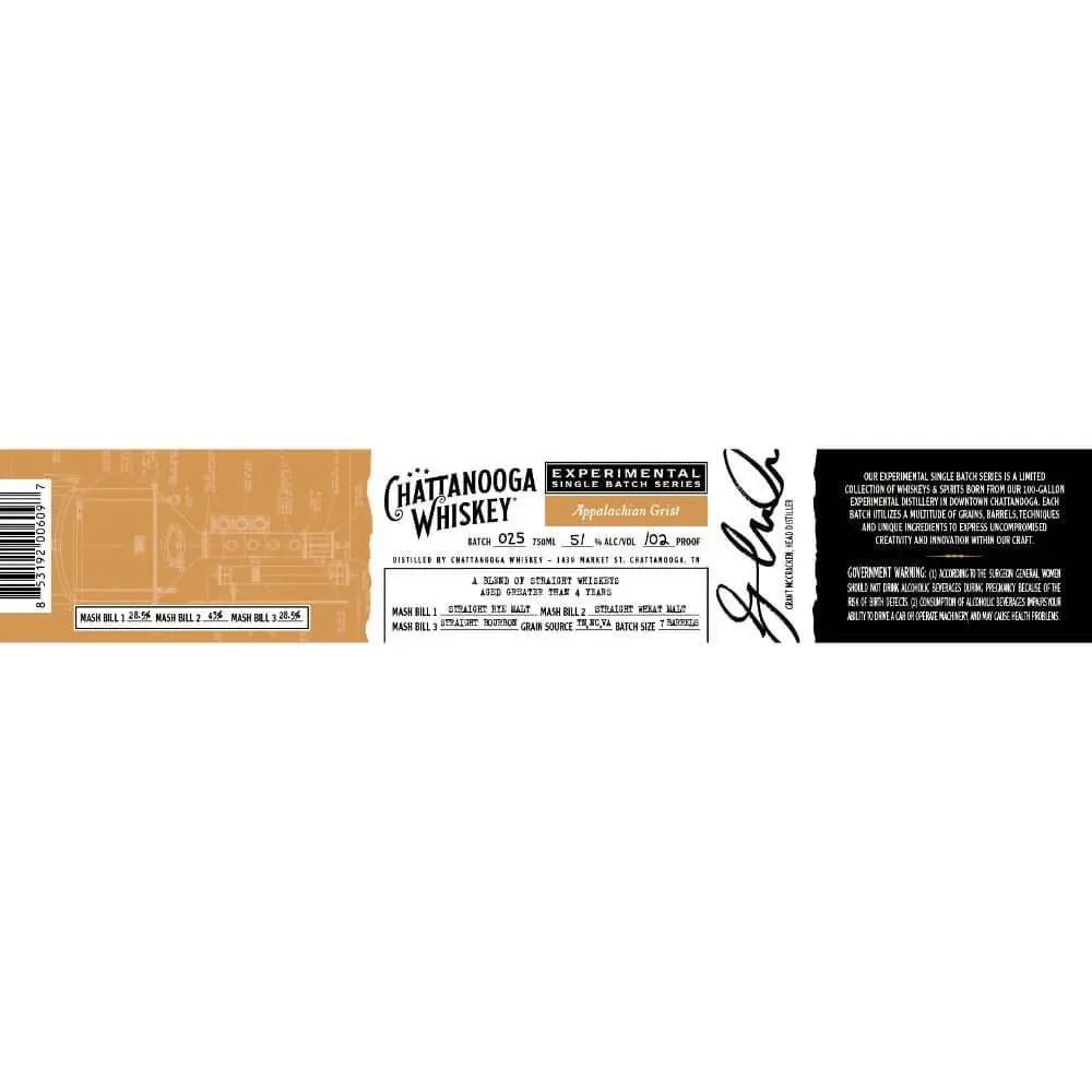 Chattanooga Whiskey Experimental Appalachian Grist - Main Street Liquor