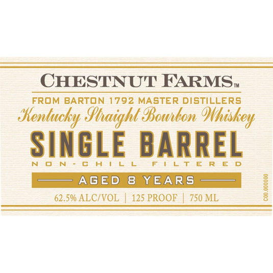 Chestnut Farms 8 Year Old Single Barrel Kentucky Straight Bourbon - Main Street Liquor