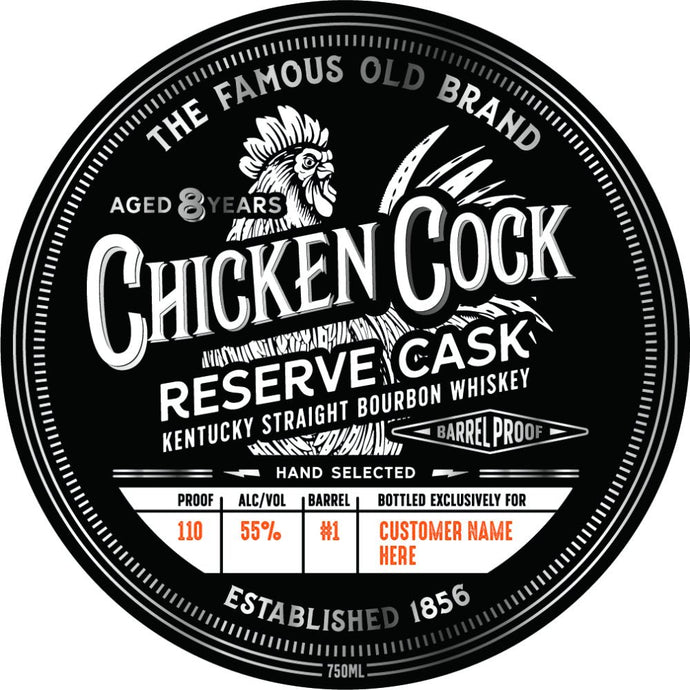 Chicken Cock 8 Year Old Reserve Cask Straight Bourbon - Main Street Liquor