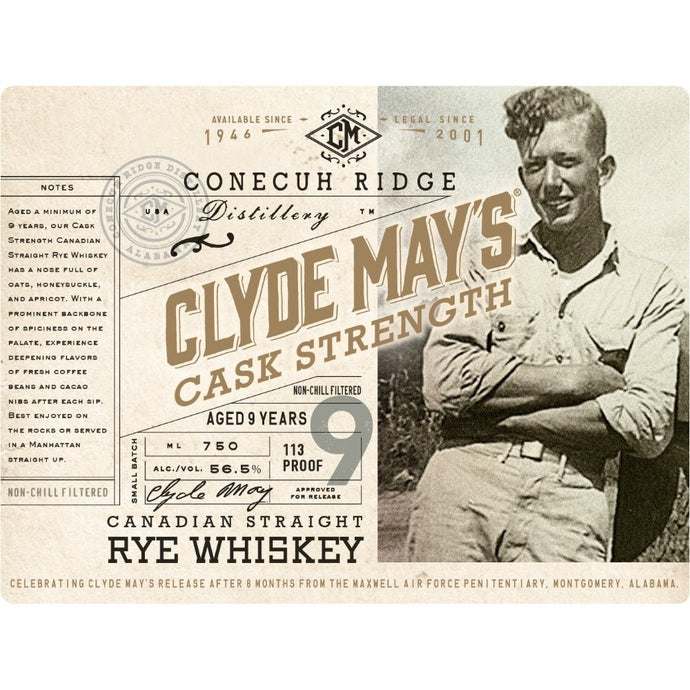 Clyde May’s 9 Year Old Cask Strength Canadian Straight Rye Whiskey - Main Street Liquor