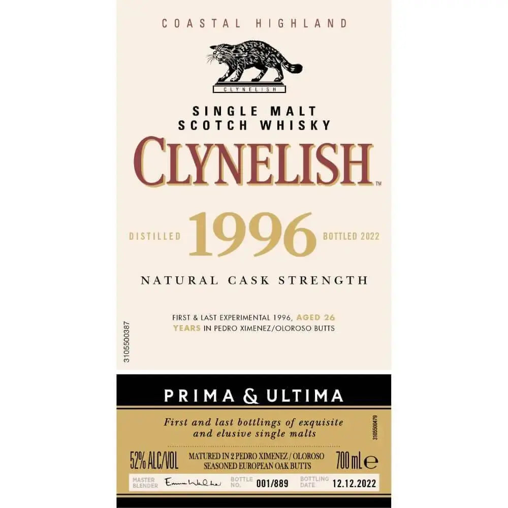 Clynelish 1996 Prima &amp; Ultima Single Malt Scotch 26 Year Old - Main Street Liquor