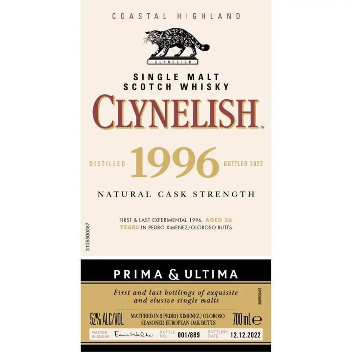 Clynelish 1996 Prima &amp; Ultima Single Malt Scotch 26 Year Old - Main Street Liquor