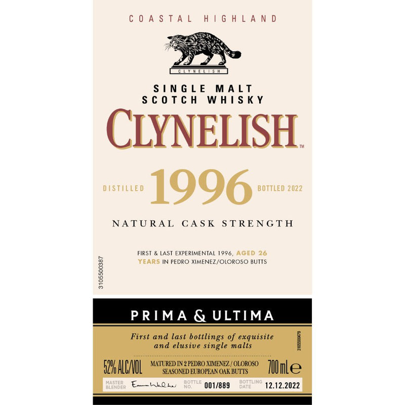 Load image into Gallery viewer, Clynelish 1996 Prima &amp; Ultima Single Malt Scotch 26 Year Old - Main Street Liquor
