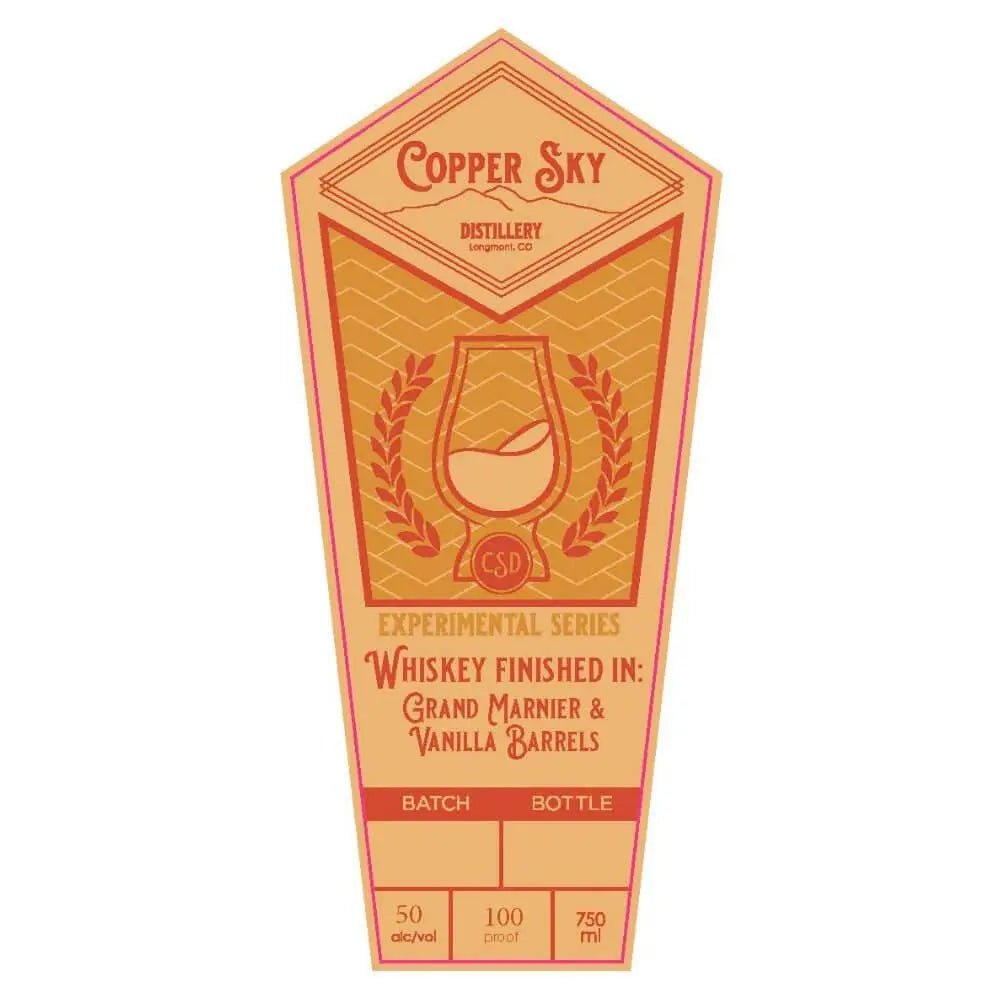 Copper Sky Grand Marnier & Vanilla Barrel Finished Whiskey - Main Street Liquor