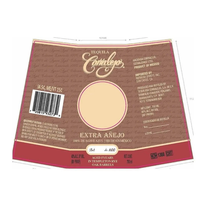 Corralejo Extra Anejo - Main Street Liquor